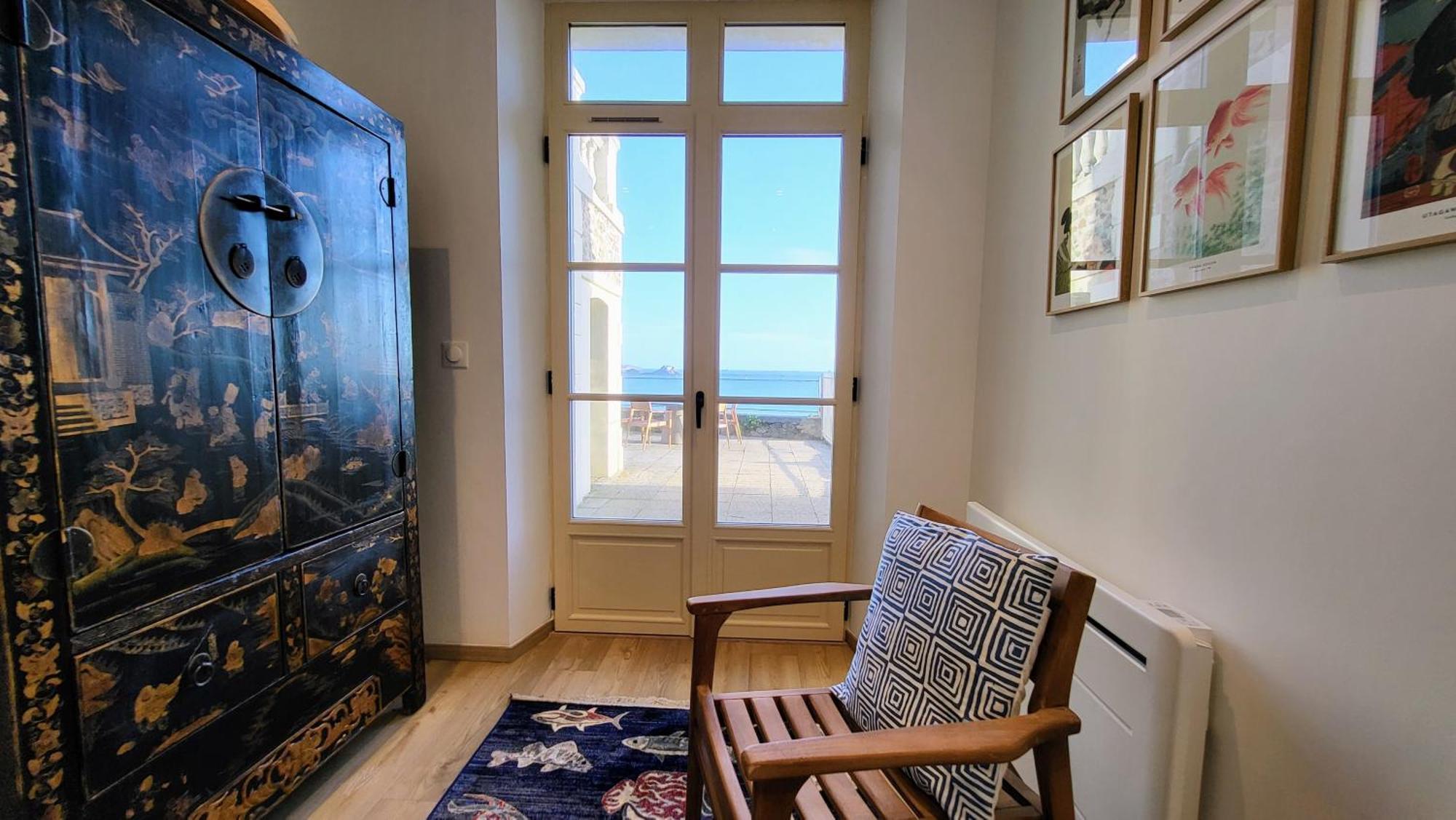 Vue Pleine Mer A La Perle Marine - La Terrasse Dinard Ngoại thất bức ảnh