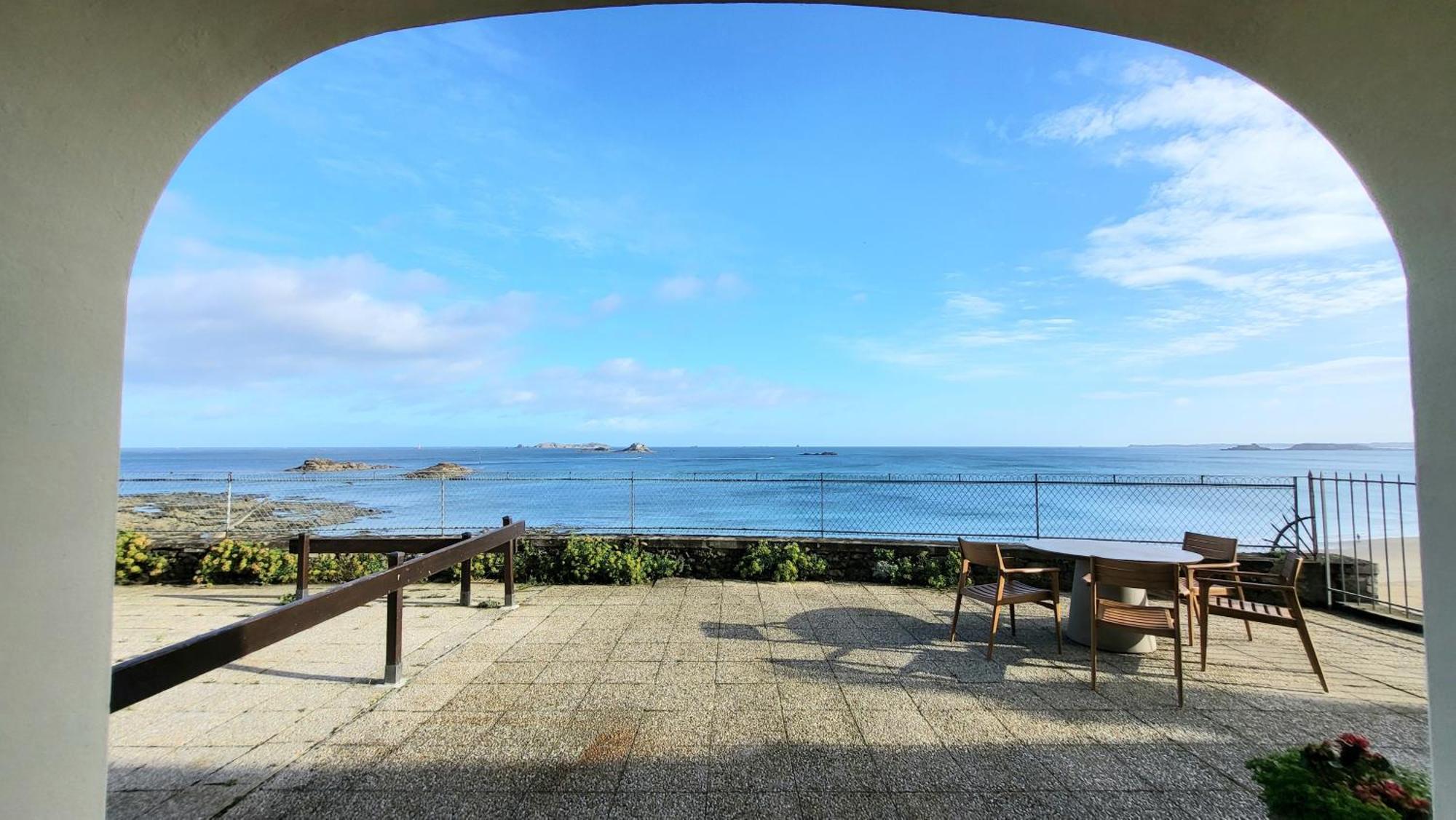 Vue Pleine Mer A La Perle Marine - La Terrasse Dinard Ngoại thất bức ảnh
